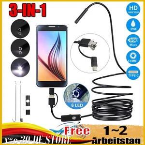 5m USB Endoskop Kamera LED HD Inspektion,5,5mm Wasserdicht Für PC Android Handy - Bild 1 von 14