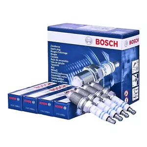 BOSCH Kit 4 Candele Accensione M 12 x 1,2 per ALFA ROMEO Mito FIAT 500 LANCIA Y - Imagen 1 de 8