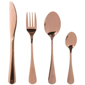 16pc Copper Cutlery Set Stylish Copper Cutlery For The Contemporary Kitchens - Picture 1 of 6