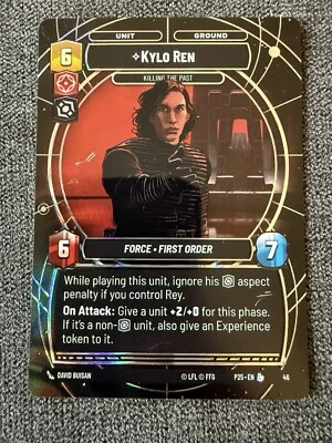 Kylo Ren Killing the Past Star Wars Unlimited Sector Qualifier Day 2 Promo Foil - Image 1 of 4