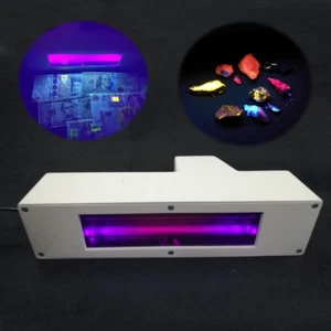 16W LW + SW 365nm 254nm Ultraviolet UV Lamp for Fluorescent Minerals Currency - Picture 1 of 12