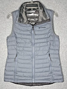 Columbia Vest White Out ll Omni Heat Womens Medium Gray Insulated Puffer - Picture 1 of 10
