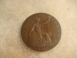 Gran Bretaña 1919 1 centavo británico - Imagen 1 de 2