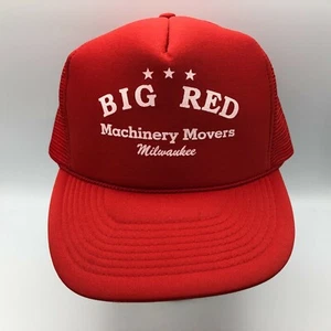 De colección Big Red Machinery Movers Milwaukee Publicidad Snapback Camioneros Sombrero I5 - Imagen 1 de 12