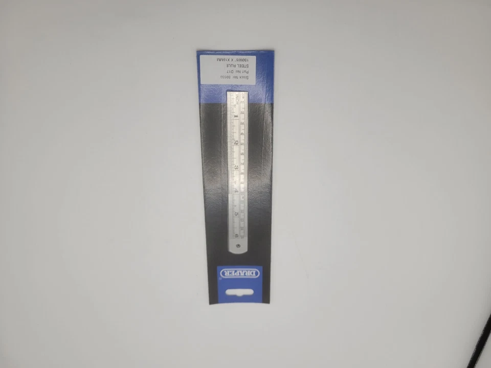 Draper 150mm/6" Steel Rule 59633 - Image 1 of 1
