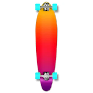 Longboard Yocaher Kicktail completo - rosa degradado - Imagen 1 de 4