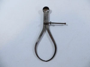 Vintage L.S. Herramienta de maquinista de pierna plana pinza exterior Starrett Co. 8,5" - Imagen 1 de 11