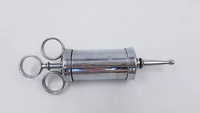 Vintage Allen & Hanbury Medical Instrument Irrigation Syringe Silver Colour • 4.99£
