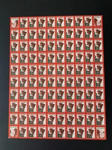 us 1938 USA Christmas Seal Sheet of 100 Mint Never Hinged stock photo - Picture 1 of 2