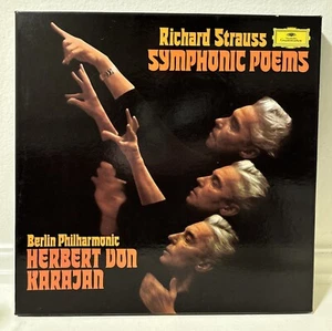 Richard Strauss Tondichtungen Symphonic Poems 5 Record Boxset Karajan Near Mint - Picture 1 of 3