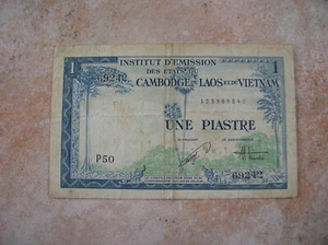 VIETNAM  BILLET DE UNE PIASTRE  (c200) - Imagen 1 de 2