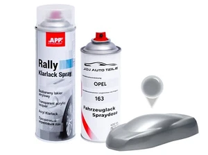 Spraydose Basislack Z 163 LICHTSILBER passend für OPEL + Klarlack - Bild 1 von 2