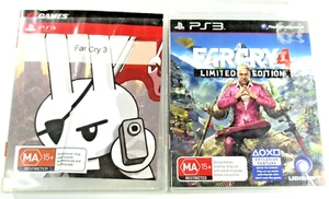 Far Cry 3 The Wild Expedition & Far Cry 4 PS3 MA15+ PAL R4 2014 Ubisoft Tested. - Picture 1 of 8
