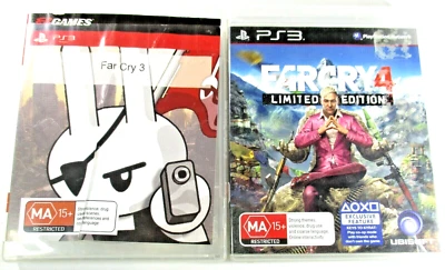 Far Cry 3 The Wild Expedition & Far Cry 4 PS3 MA15+ PAL R4 2014 Ubisoft Tested. - Image 1 of 4
