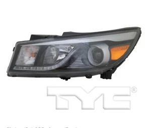TYC Left Side Halogen Headlight For Kia Sedona w/ Jewel LED 2015-2018 Model - Picture 1 of 3