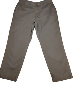 St. John's Bay khaki grün Hose Herren 38 x 32 vorne flach entspannt Chino Baumwolle - Bild 1 von 4
