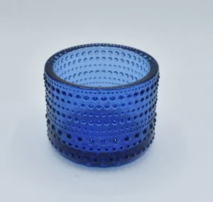 Iittala Kastehelmi Ultramarine Blue Candle Holder Tealight BNIB. Discontinued - Picture 1 of 6