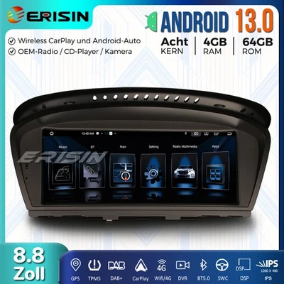 8.8" 64GB IPS Android 13 Autoradio GPS DAB+ BMW E90 E91 E92 E93 E60 E61 E63 E64 - Bild 1 von 4
