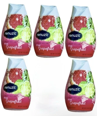 Renuzit Pink Grapefruit Adjustable Gel Air Freshener 7oz Ltd Edition 5x Lot RARE - Image 1 of 3