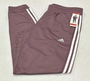 Adidas Women's 3-Stripe Aeroready Active Jogger Pants, Purple, Size Medium - Picture 1 of 5
