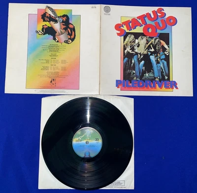 vintage Status Quo Piledriver LP RECORD CLEAN VINYL GATEFOLD ORIG PRESS Vertigo - Image 1 of 2