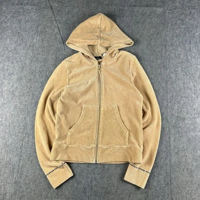 Vintage Y2K Mossimo Women’s Corduroy Full Zip Up Jacket Size Small Hooded Soft - Image 1 of 4