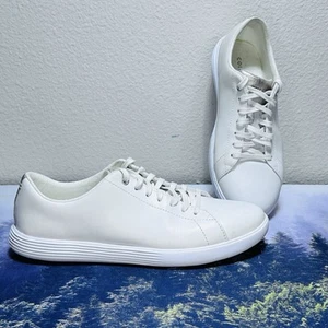 Cole Haan Women's Grand Crosscourt II Sneakers Size 8 B White/Rose Gold NWB - Picture 1 of 8