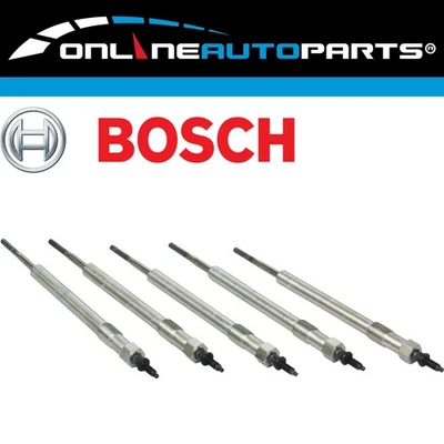 Set of 5 Bosch Glow Plugs for Mazda BT-50 UP 3.2L P5AT 11~15 Diesel 5cyl Engine - Image 1 of 2