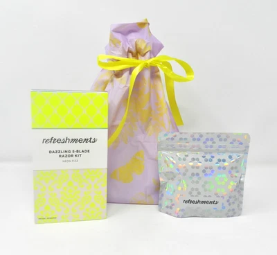 Kit de afeitadora Ipsy Refreshments Dazzling de 5 hojas con 4 cartuchos adicionales neón efervescencia Foto 1 de 4