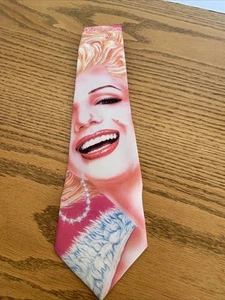 Ralph Marlin Portrait Of Marilyn Monroe Vintage Novelty Necktie Polyester 1993 - Picture 1 of 5