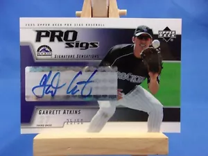 Garrett Atkins Upper Deck Pro Sigs 2005 Signature Sensations Autograph 25/50 - Picture 1 of 2