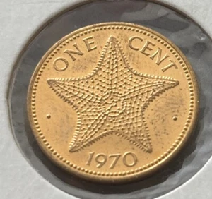 1970 Bahamas One Cent 1 - Picture 1 of 2