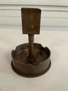 Cenicero vintage de latón con soporte para cerillas - Imagen 1 de 6