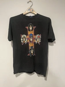 1987 Guns N Roses Appetite For Destruction European Tour Large Black T-Shirt - Picture 1 of 8