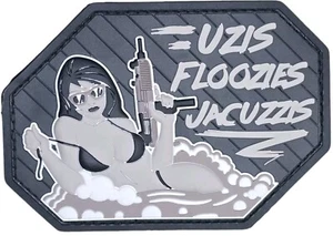 MSM UZIS FLOOZIES JACUZZIS MILSPEC MONKEY SOLDIER URBAN PVC HOOK MORALE PATCH - Imagen 1 de 2