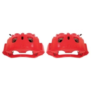Power Stop Fits 11-19 Chevrolet Silverado 2500 HD Front Red Calipers w/Brackets - Picture 1 of 6