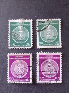 SELLOS ALEMANIA DDR USADOS 1954 SERVICIO OFICIAL. LOTE 4 - Imagen 1 de 2