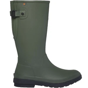Womens Amanda II Tall Green Bogs Wellies Boots Adjustable Calf - Picture 1 of 4