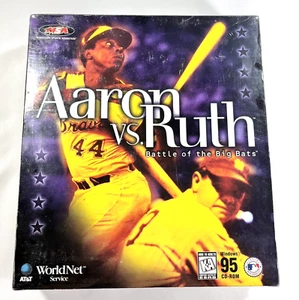 AARON vs RUTH Battle Of Big Bats CD-ROM WIN95, 1997 Computer Game New Sealed - Picture 1 of 9