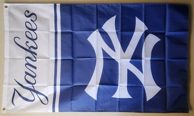 New York Yankees MLB Baseball Flag 3x5 Ft W/ Grommets  - Image 1 of 2