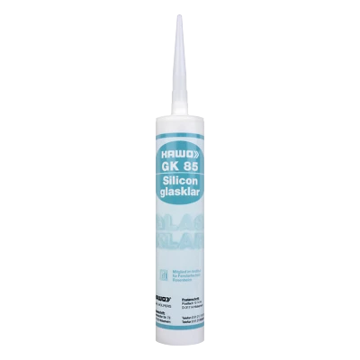 KAWO GK 85 Elastischer 1-K Silikon-Dichtstoff Farbe glasklar