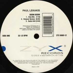 Paul Lekakis - Boom Boom (Let's Go Back To My Room) Remix '92 (12", Single) - Imagen 1 de 1
