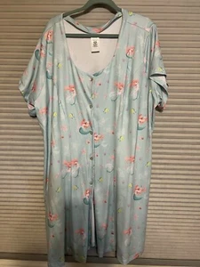 Disney Dress Womens The Little Mermaid Ariel Button Front Size 3X - Picture 1 of 2