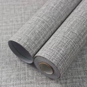 Grasscloth Peel and Stick Wallpaper 15.7in x 196.8in, Textured Paper for Cabi... - Picture 1 of 6