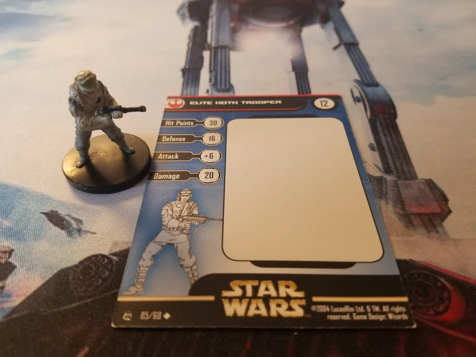Star Wars Miniatures Rebel Storm 05 Elite Hoth Trooper - Imagem 1 de 1
