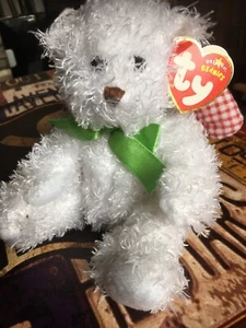 RARE, RETIRED TY 8" Beanie Bear "Joy" Angel Bear New With Tags - Bild 1 von 5
