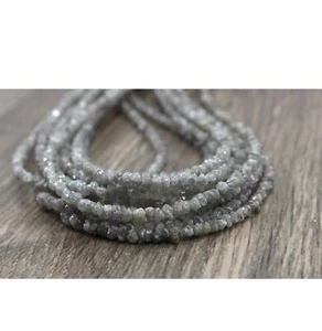 AAA Quality Natural Light Grey Diamond Chips Beads 2-3 MM Jewelry Making  Stone - Picture 1 of 5