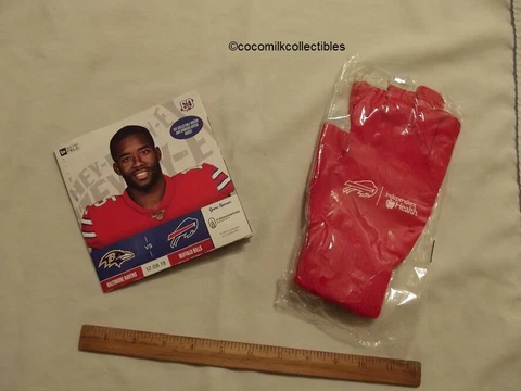 Lot Dec 8 2019 Buffalo Bills vs Baltimore Ravens Game Day Program Gloves SGA Cover