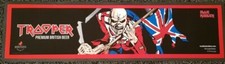 IRON MAIDEN TROOPER PREMIUM BRITISH BEER BAR RUNNER DRIP MAT MANCAVE RED NEW