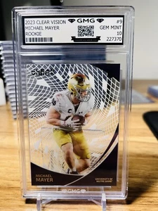 2023 Clear Vision Draft Michael Mayer Rookie GMG Graded 10 Gem Mint 💎 RC - Picture 1 of 1